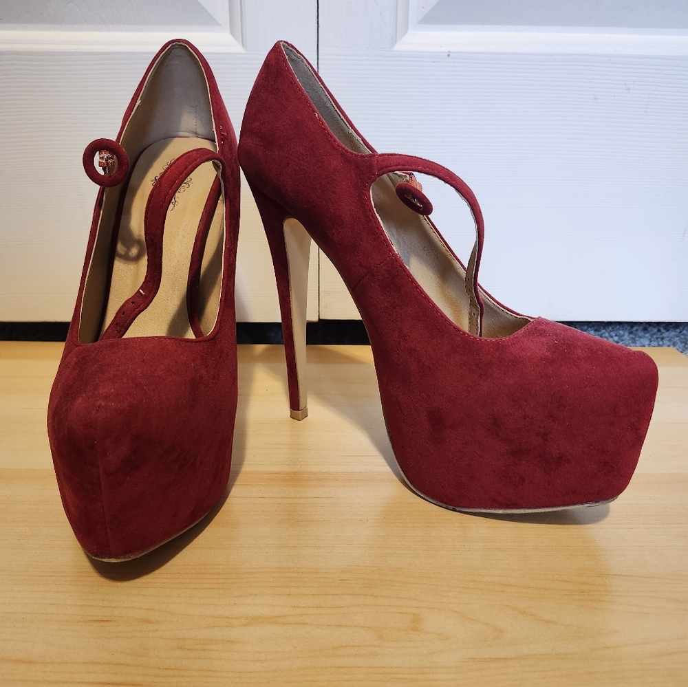 Charles Albert Red high heels